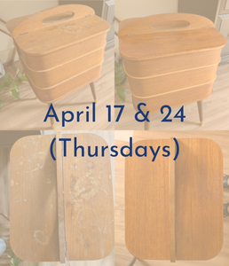 Furniture restoration workshop - April 17 & 24 (Thursdays)